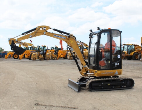 3T MINI DIGGER- CAT 302.7D CR (ZERO TAIL SWING) EXCAVATOR