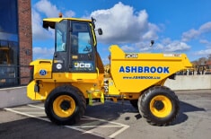 JCB 9T-2 site dumper joins the ASHBROOK plant hire fleet
