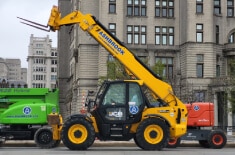Telehandler hire from ASHBROOK supports at Eurovision 23 in Liverpool