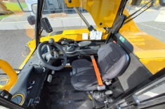 Interior view of a JCB 514-40 telehandler. Available for rental